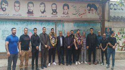 استقبال از قهرمانان ملی پوش پرورش اندام در مرکز مازندران
