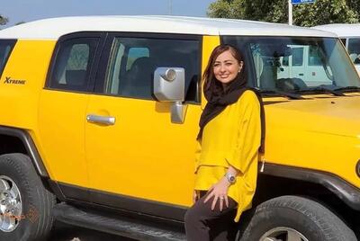 عکس زیباترین مانتوی ایرانی بر تن نفیسه روشن ! / خانم بازیگر برج آزادی پوشید !