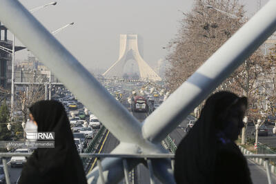 آلودگی هوای تهران در روز جمعه