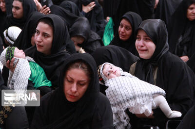 شیرخوارگان حسینی اردبیل سوگوار طفل عطشان کربلا