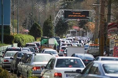 ترافیک سنگین در محور چالوس و فیروزکوه