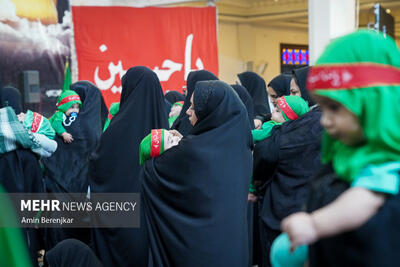 همایش شیرخوارگان حسینی در مسجد امام خمینی میناب برگزار شد