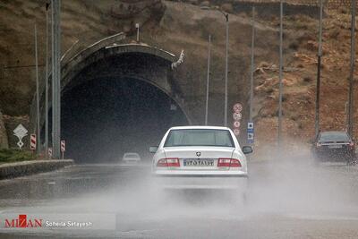 بارش باران در برخی از محور‌های استان مازندران 
