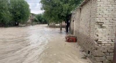 جاری شدن سیلاب و بارش‌های شدید در دو شهرستان راز و جرگلان و شیروان خراسان شمالی