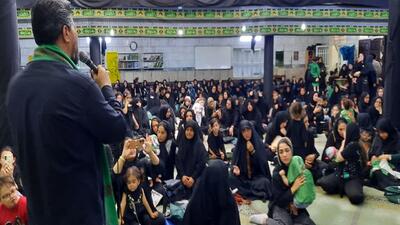 مراسم سوگواره شیرخوارگان حسینی در محله خلیج فارس تهران + فیلم