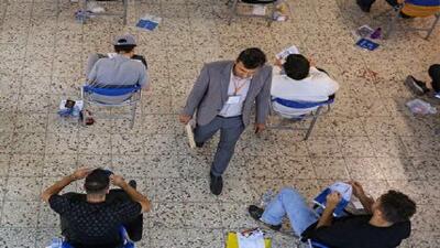روز دوم آزمون سراسری در استان قزوین