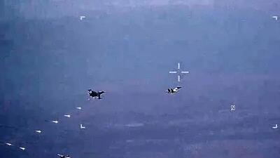 رویارویی یک جنگنده روس و پهپاد آمریکا در آسمان سوریه