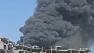 حمله پهپادی در روستوف روسیه؛ آتش گرفتن یک انبار نفت (فیلم)
