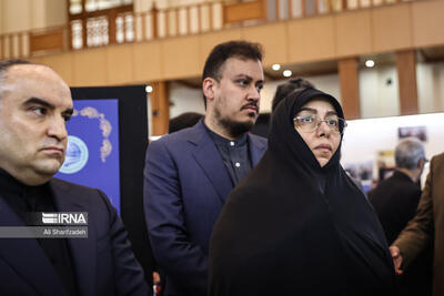 عکسی از همسر و پسر شهید امیرعبداللهیان در کنار مخبر - عصر خبر