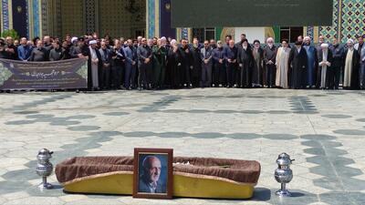 برگزاری مراسم تشییع و تدفین پدر شهیدان حجازی در حرم مطهر رضوی