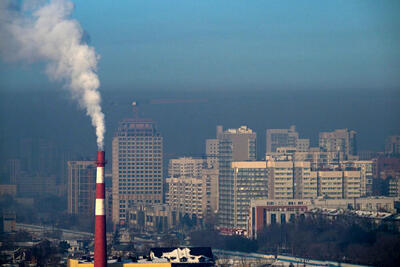 نصب نمایشگر اطلاع‌رسانی کیفیت هوای تهران در وزارت بهداشت