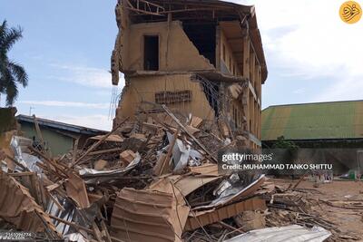 (تصاویر) فروریختن مرگبار ساختمان مدرسه روی دانش آموزان