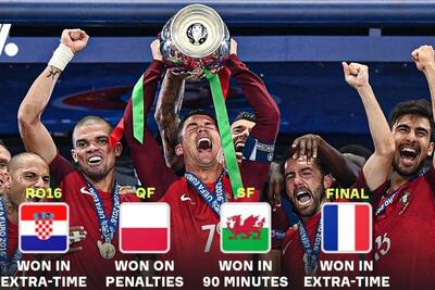 انگلیس به شکل پرتغال در یورو 2016، قهرمان یورو 2024 می‌شود؟