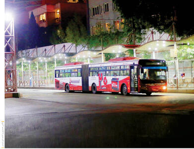 خدمات‌رسانی ۸۰ اتوبوس شب