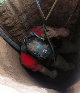 مرگ کارگر چاه‌کن در عمق ۴۰متری