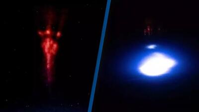 این شایعه نیست؛ ایستگاه فضایی بین‌المللی نورهای عجیبی در جو زمین دیده است/ عکس