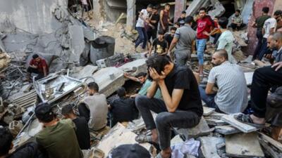 ۷۱ فلسطینی در پی حملات موشکی و بمباران منطقه المواسی به شهادت رسیدند