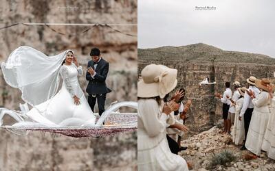 عروسی یک زوج ایرانی در هولناک‌ترین مکان ممکن