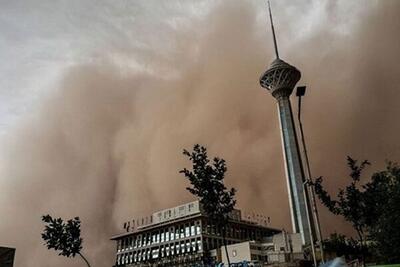 وزش باد و خیزش گرد و خاک در غرب و جنوب تهران