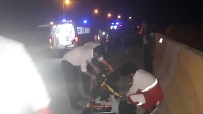 مصدوم شدن ۳ نفر در حادثه واژگونی خودروی شاهین در گرمسار
