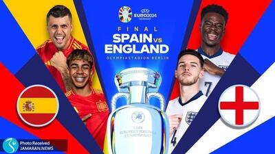 فینال یورو 2024| انگلیس 0-0 اسپانیا (نیمه اول)+ عکس