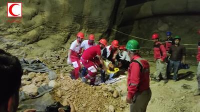 اجرای مانور امداد و نجات در محل پروژه راه آهن خرم آباد