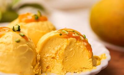 طرز تهیه بستنی انبه و پرتقال؛ دسر خنک برای روزهای گرم تابستان