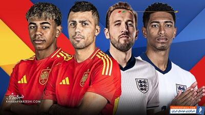 عکس| مقایسه آمار اسپانیا و انگلیس در یورو ۲۰۲۴/ کدام تیم برتر است؟ - پارس فوتبال | خبرگزاری فوتبال ایران | ParsFootball
