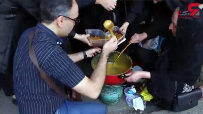 تاسوعای حسینی در گلوبندک تهران با عطر حلوا