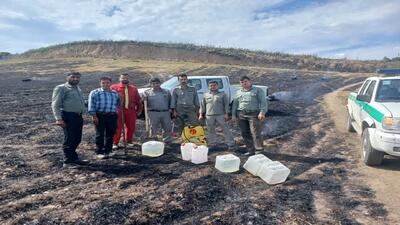 مهار آتش سوزی در حوزه استحفاظی شهرستان کلاله