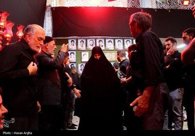 تصاویری غم انگیز از همسر شهید رئیسی در حسینیه اعظم زنجان