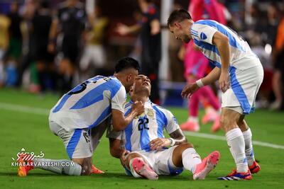 ویدئویی از گل قهرمانی آرژانتین مقابل کلمبیا