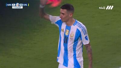 اشک های دی ماریا در آخرین لحظات حضور در تیم ملی آرژانتین