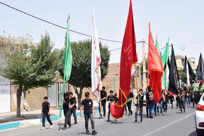 برگزاری اجتماع سوگواران تاسوعای حسینی در بهاباد