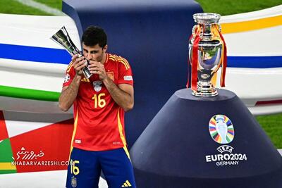 بهترین‌های جام ملت‌های اروپا معرفی شدند/ رودری و یامال جوایز را بردند +عکس