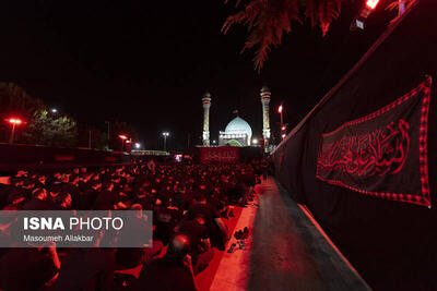 عکس/ عزاداری شب تاسوعا در امامزاده طاهر کرج
