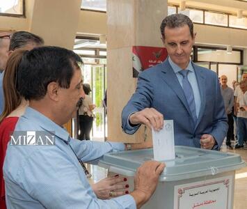 برگزاری انتخابات مجلس سوریه؛ بشار اسد رای خود را به صندوق انداخت