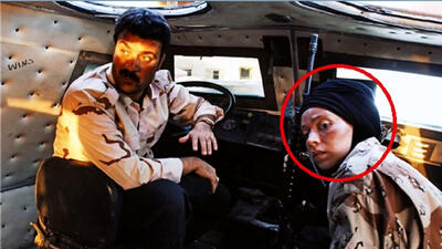 عکس دیده نشده از دختر داعشی پایتخت در پشت صحنه