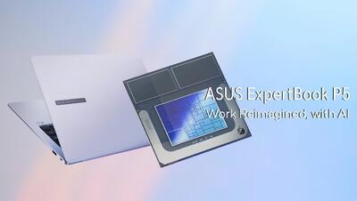 لپ‌تاپ ExpertBook P5 ایسوس با پردازنده لونار لیک معرفی شد