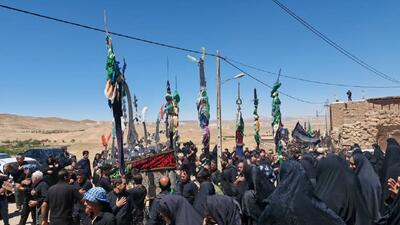 برگزاری مراسم عزاداری تاسوعای حسینی در روستای تیران + فیلم و تصاویر
