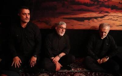 حضور پزشکیان و سردار قاآنی در مهدیه امام حسن مجتبی (ع) + عکس