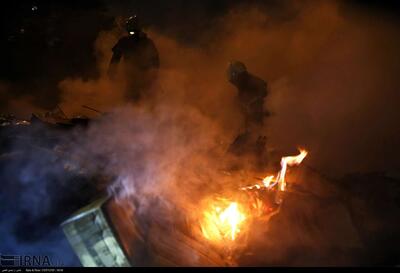 آتش‌سوزی انبار لوازم خانگی در شهر زرنق آذربایجان شرقی