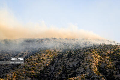 اعزام بالگرد برای مهار آتش سوزی گسترده در منطقه «شیره زول» استان ایلام