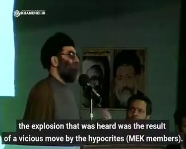یک واکنش تاریخی؛ لحظه انفجار بمب در نماز جمعه و ادامه خطبه‌ها توسط رهبر انقلاب