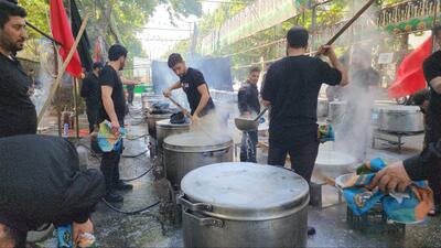 نذواره ۷۲ دیگ اطعام حسینی در بجنورد