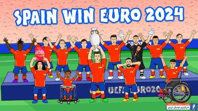 قهرمانی اسپانیا در یورو 2024 به روایت انیمیشن - پارس فوتبال | خبرگزاری فوتبال ایران | ParsFootball