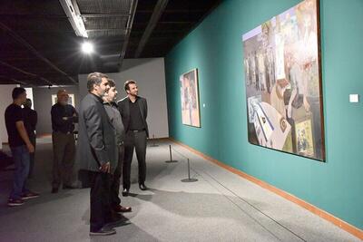بازدید شورای هنری بنیاد نخبگان از نمایشگاه «نقشی بر سنگ»