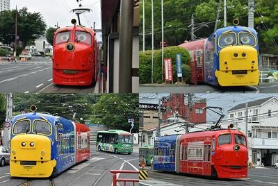 قطارهایی با ظاهر عجیب و غریب در ژاپن + تصاویر