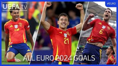 همه گلهای اسپانیا در راه قهرمانی در یورو 2024