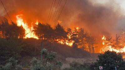 آتش‌سوزی مهیب در جنگل‌های ترکیه | ۳ نفر کشته شدند